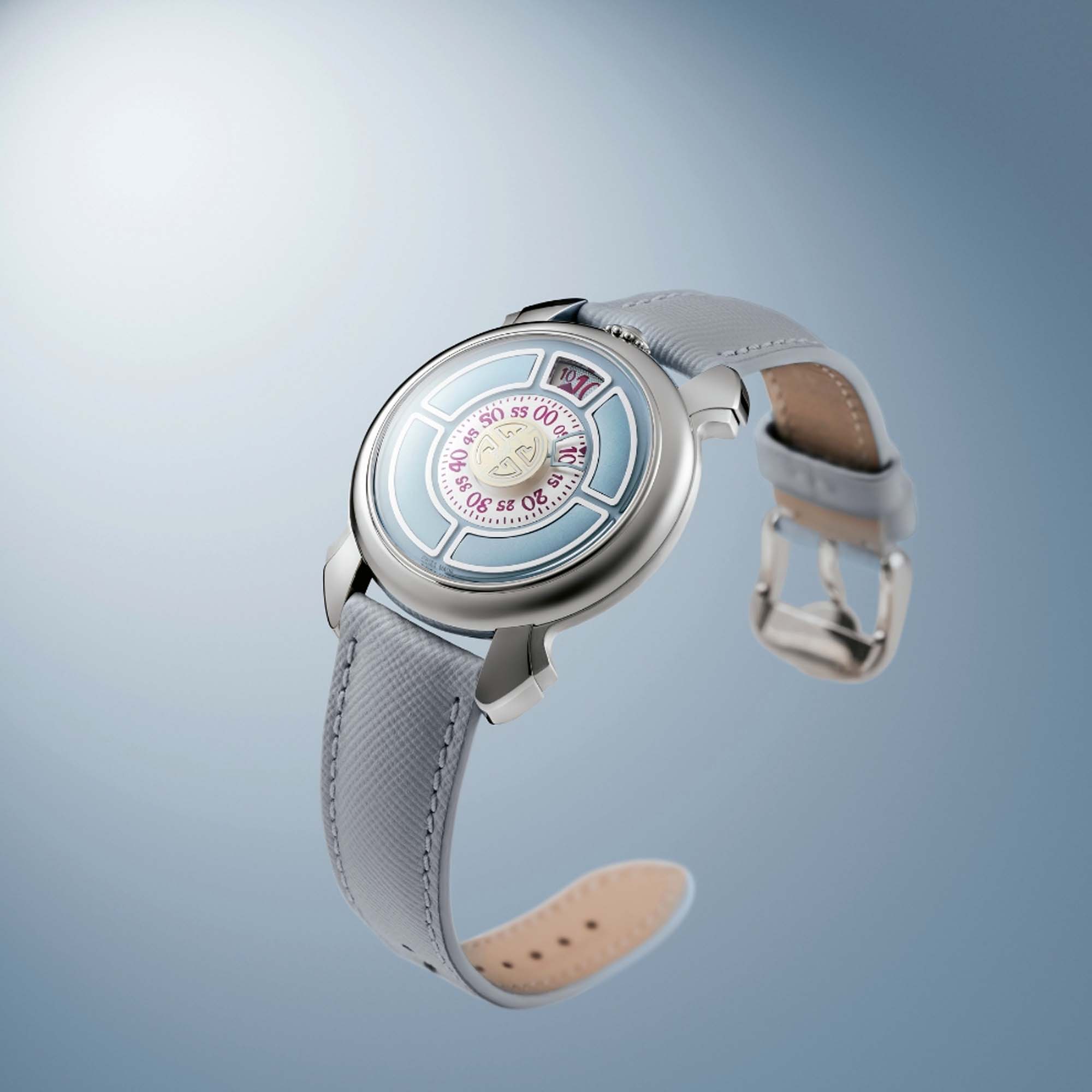 Discover the LABORMATIC Azzurro by GAGA LABORATORIO, blending mechanical precision with expressive blue accents and contemporary Italian design.