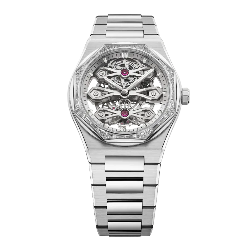 Laureato Three Gold Bridges diamond bezel