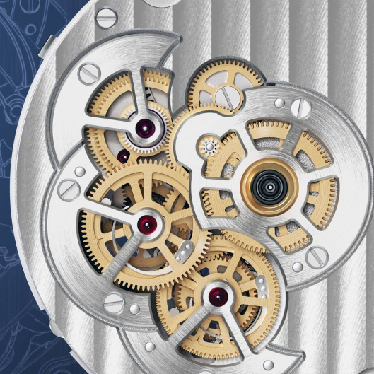 Tonda PF Chronographe Mysterieux Steel Platinum Mineral Blue