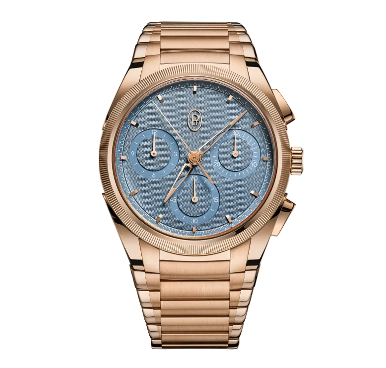 Tonda PF Chronograph 40mm No Date Rose Gold Mineral Blue COSC