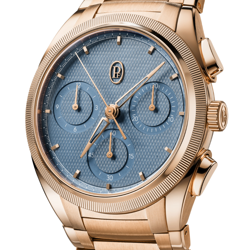 Tonda PF Chronograph 40mm No Date Rose Gold Mineral Blue COSC