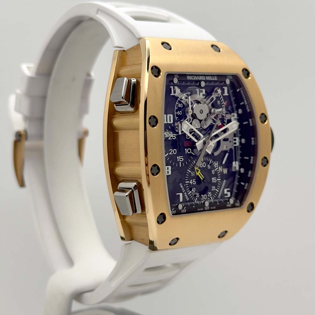 Discover the Richard Mille RM004-V2 in Red Gold—a rare split-seconds chronograph with cutting-edge mechanics and sculptural case architecture.