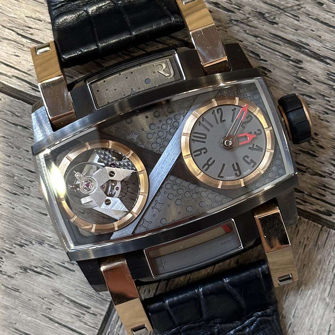 Romain Jérôme Moon Orbiter Moon Dust DNA Tourbillon rose gold ref. RJMTOMO003.01. Limited to 25 pieces, case 4/25 from 2023, New Old Stock with full box and papers.