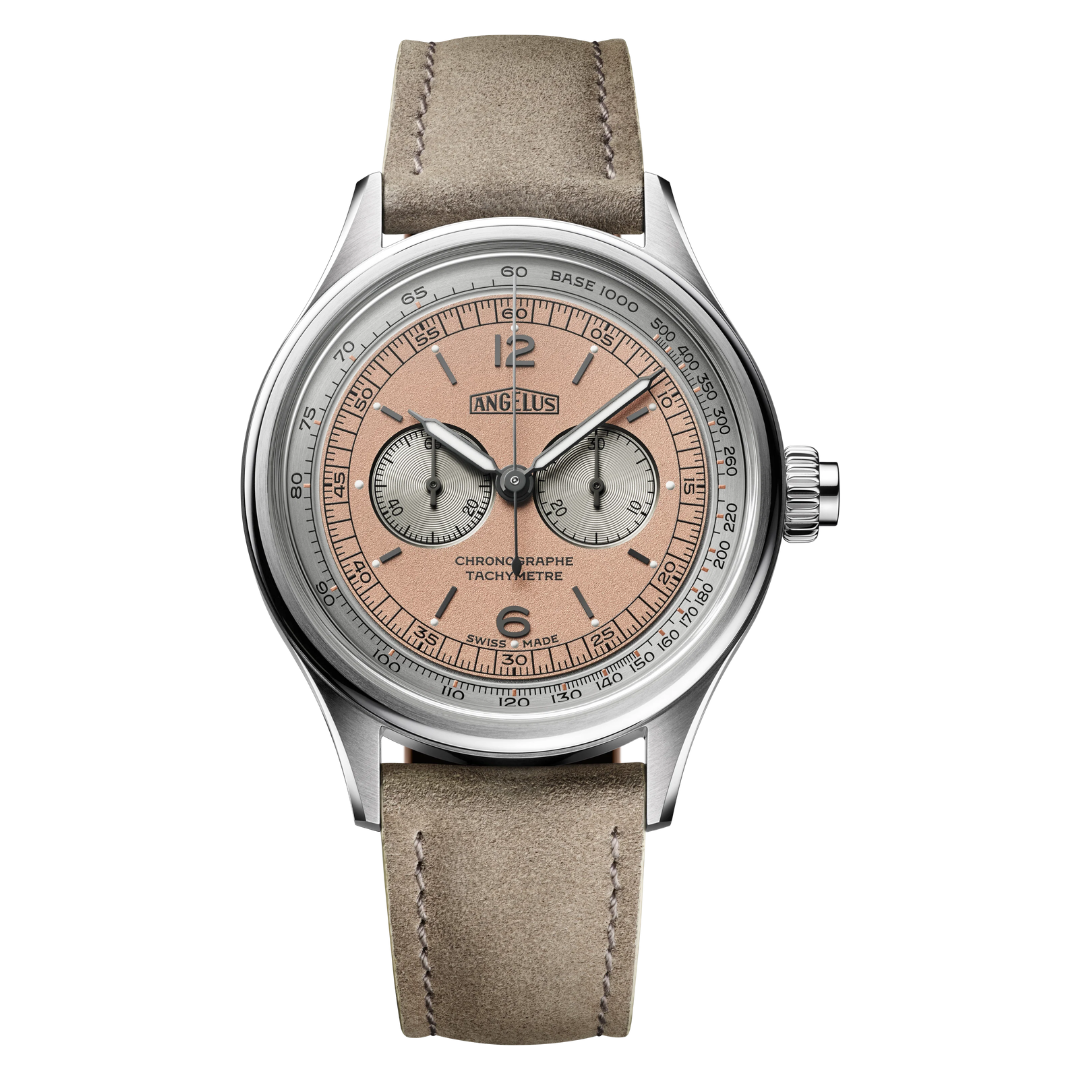 Angelus - La Fabrique Chronographe Tachymètre Steel Pink