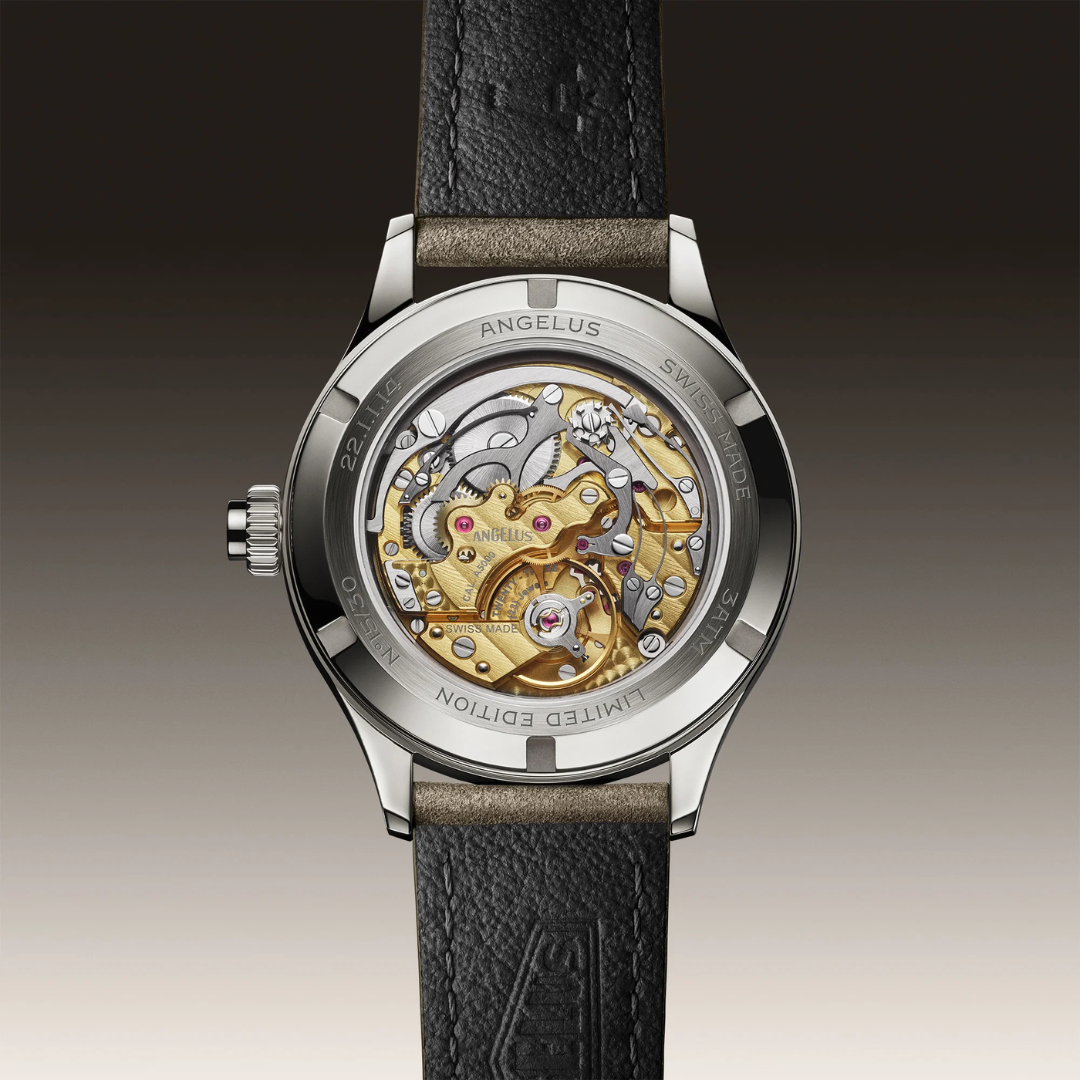 Angelus - La Fabrique Chronographe Tachymètre Steel Pink