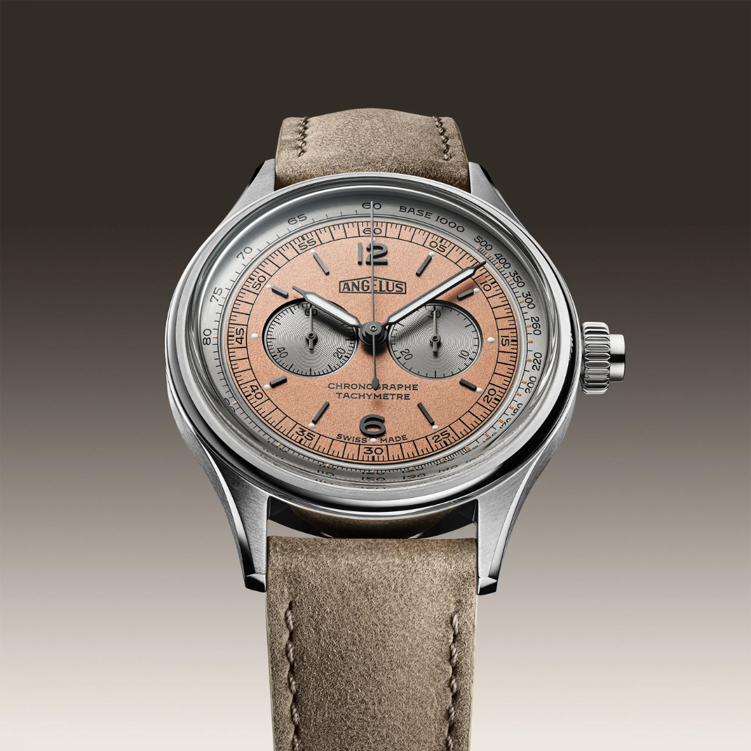 Angelus - La Fabrique Chronographe Tachymètre Steel Pink