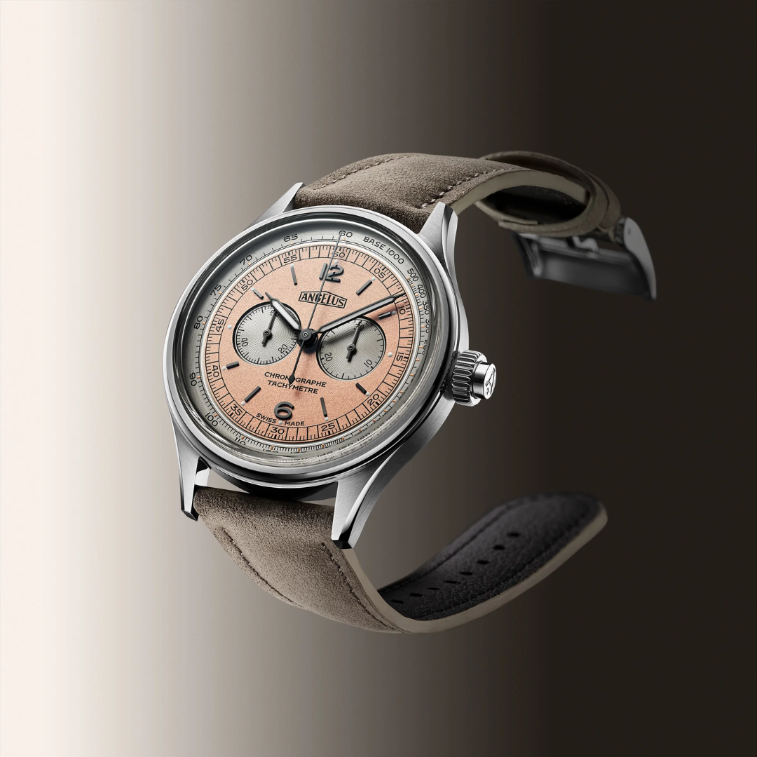 Angelus - La Fabrique Chronographe Tachymètre Steel Pink