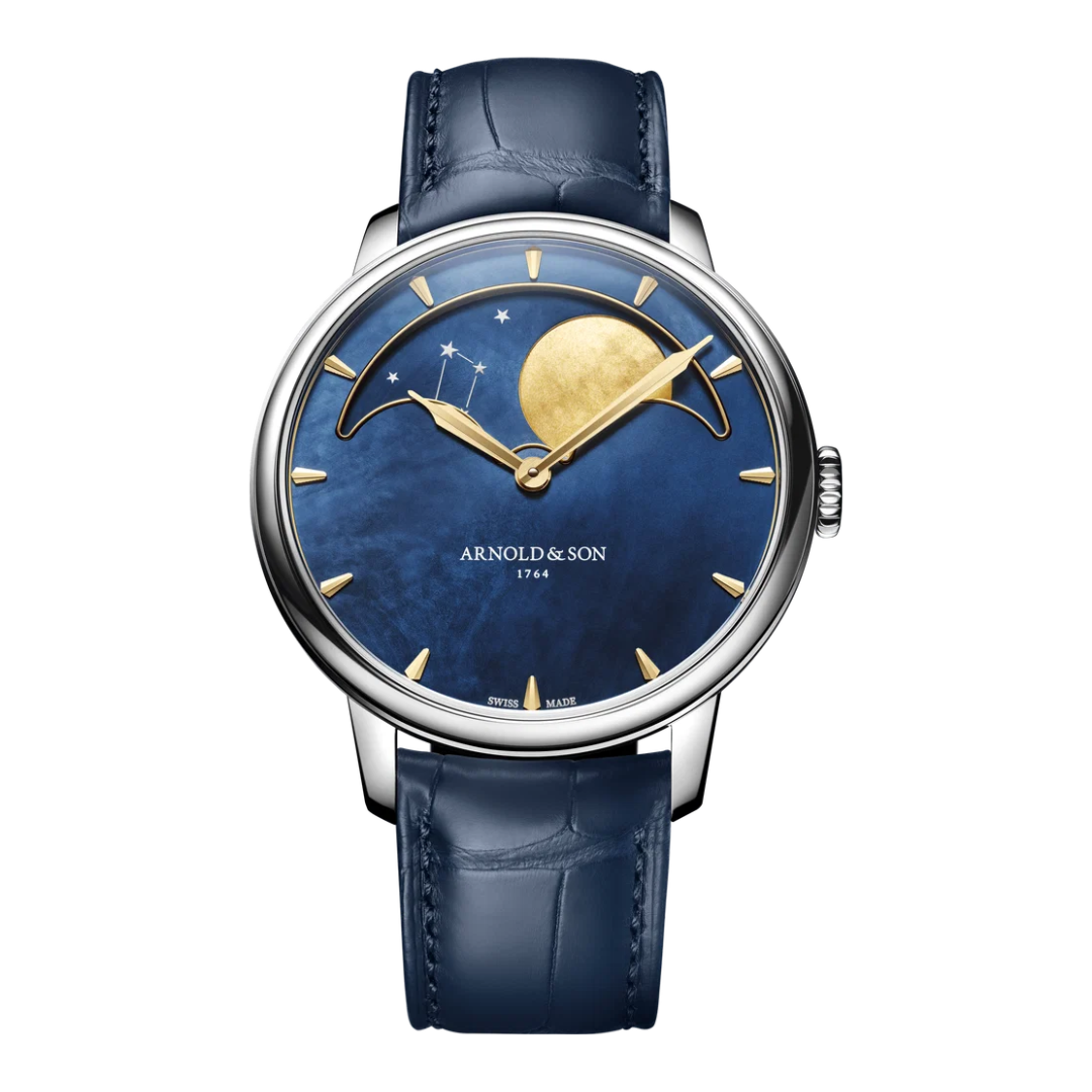 Arnold & Son Perpetual Moon 41.5 Steel “Colours of the Moon” Blue