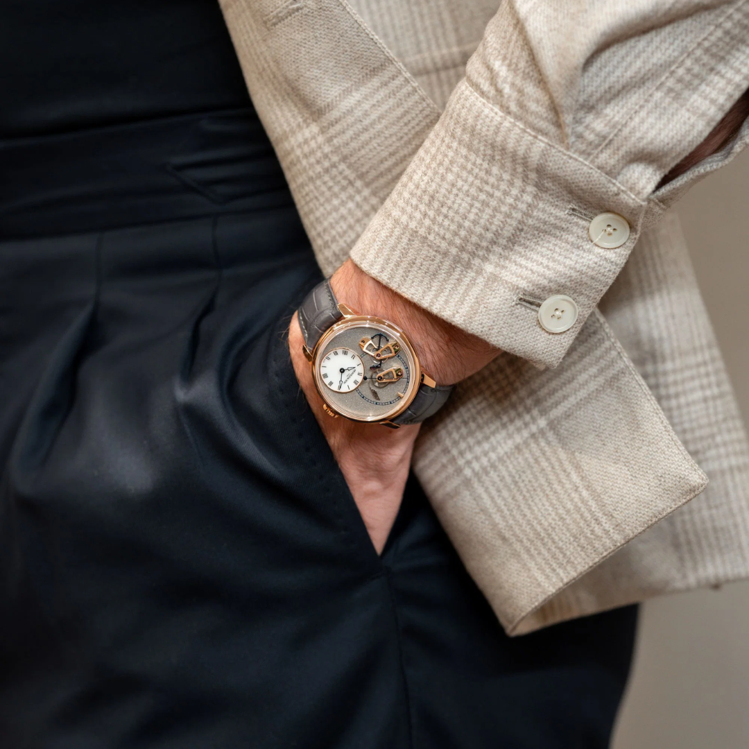 Arnold & Son - Chronometry DSTB Stop-Seconds Red Gold Cliff Grey