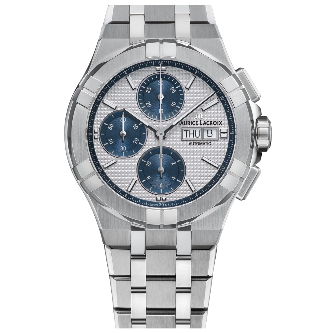 Maurice Lacroix - AIKON Automatic Chronograph Silver & Blue