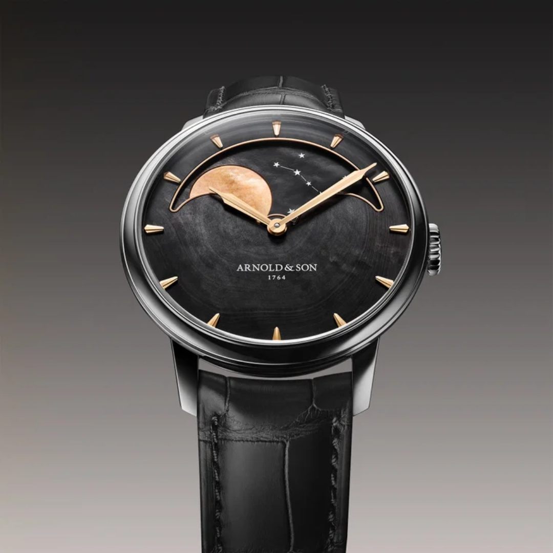Arnold & Son Perpetual Moon 41.5 Steel “Colours of the Moon” Black
