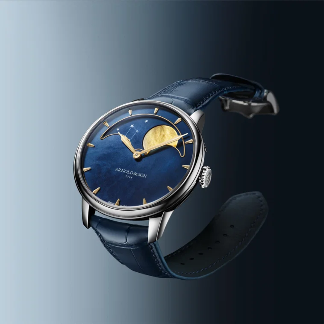 Arnold & Son Perpetual Moon 41.5 Steel “Colours of the Moon” Blue