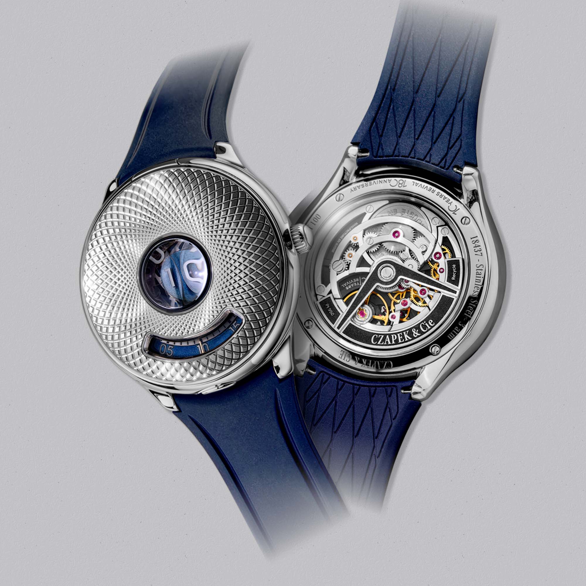 Czapek’s Time Jumper Steel 40.5mm blends pocket-watch heritage with sci-fi design, celebrating the Maison’s 10th anniversary in style.