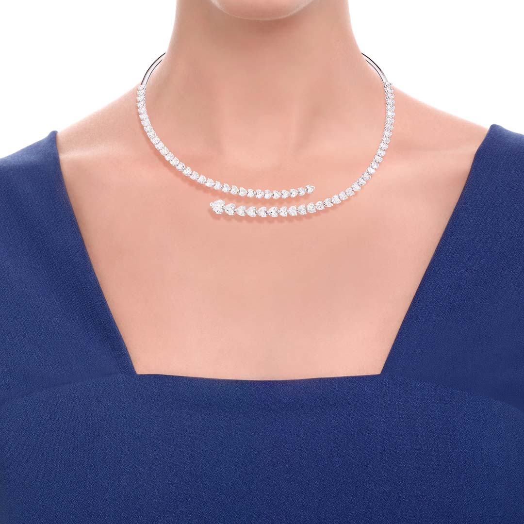 Discover the Recarlo Anniversary Love Necklace N67CO008/1489, crafted with exquisite diamonds to celebrate love and elegance.