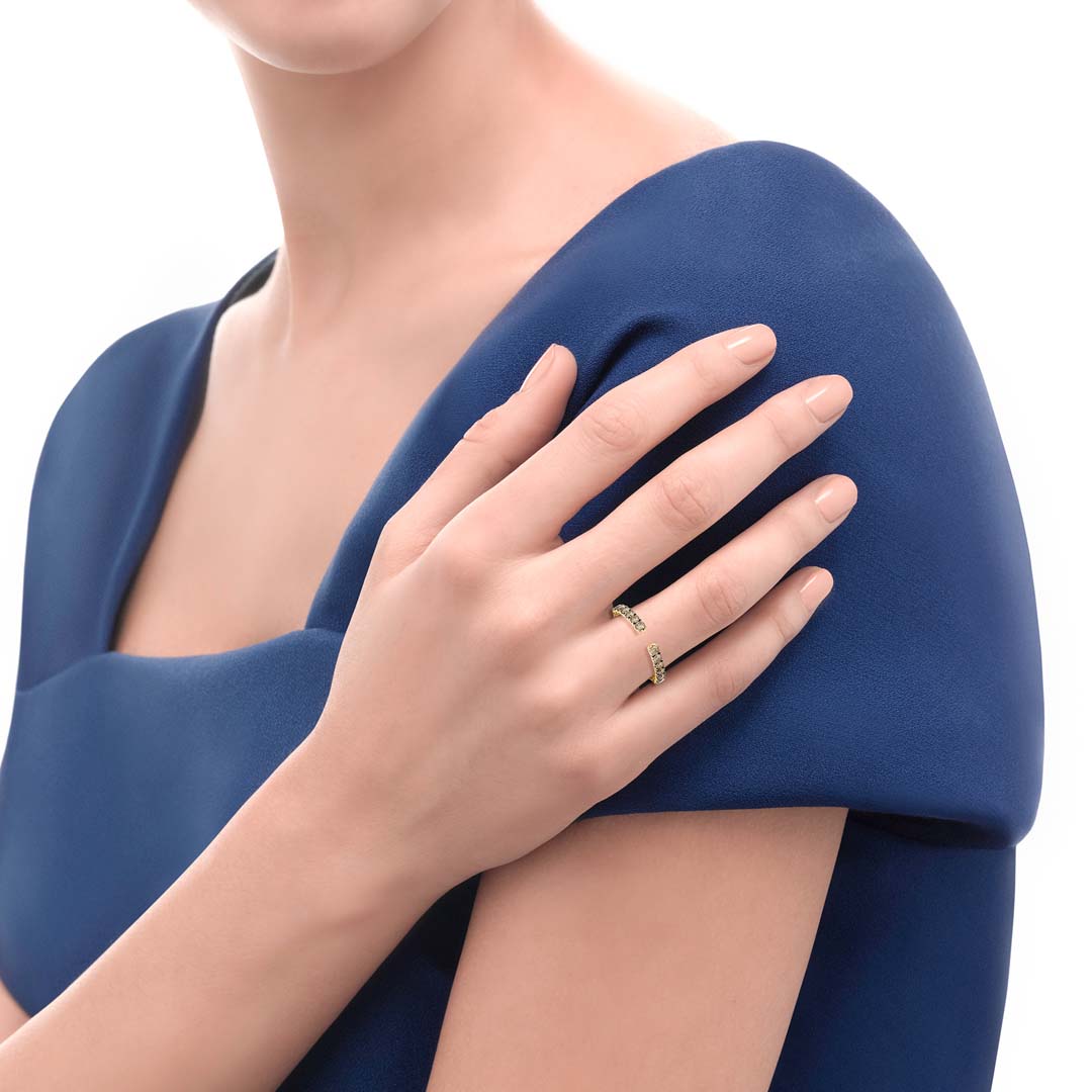 ANNIVERSARY MORE YELLOW GOLD HALF ETERNITY