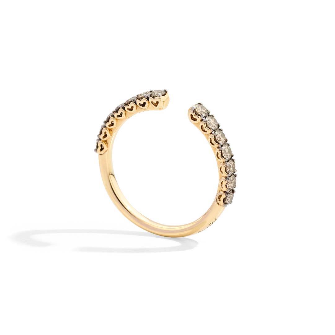 Celebrate life’s milestones with the Recarlo Anniversary More Yellow Gold Half Eternity Ring, where fine Italian craftsmanship meets timeless sparkle.
