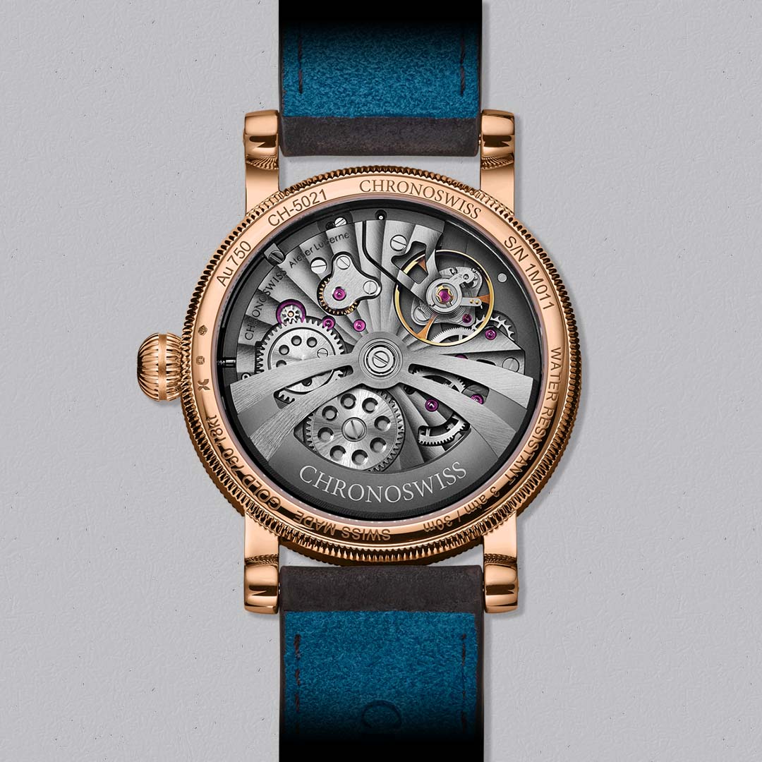 Discover the Chronoswiss Evolution Strike II Nugget, a rare regulator watch in 18ct red gold powered by the Manufacture Calibre C.6000.