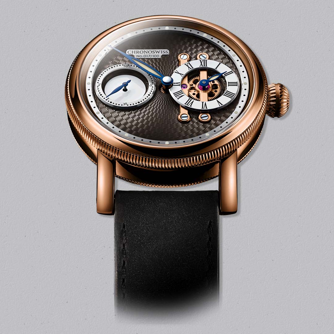 Chronoswiss Evolution Strike II Nugget, a bold mechanical statement crafted in solid gold with contemporary regulator architecture. Limited to 100 pieces.