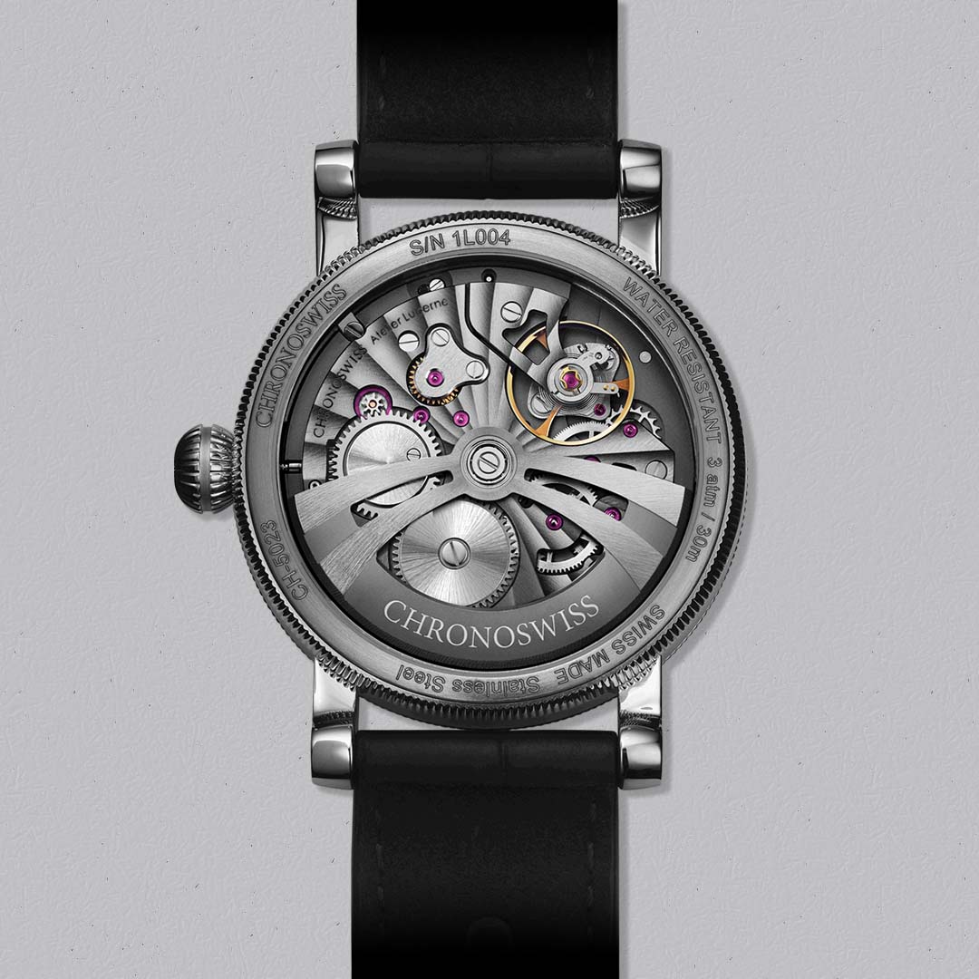 Discover the Chronoswiss Evolution STRIKE TWO TERRA, powered by the Manufacture Calibre C.6000 with 55-hour power reserve. Limited edition of 100.