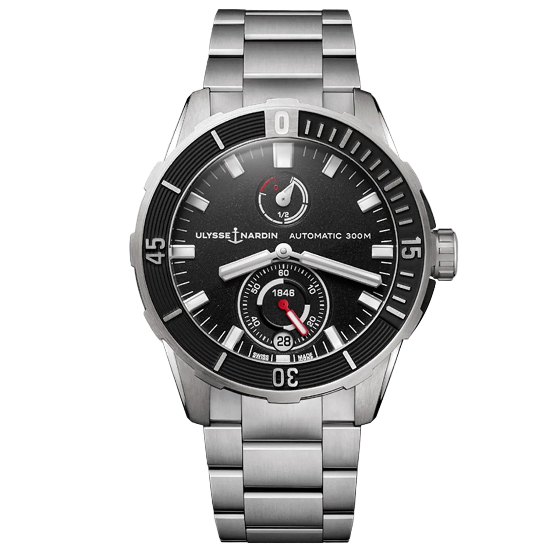 DIVER 44 BLACK DIAL TITANIUM BRACELET