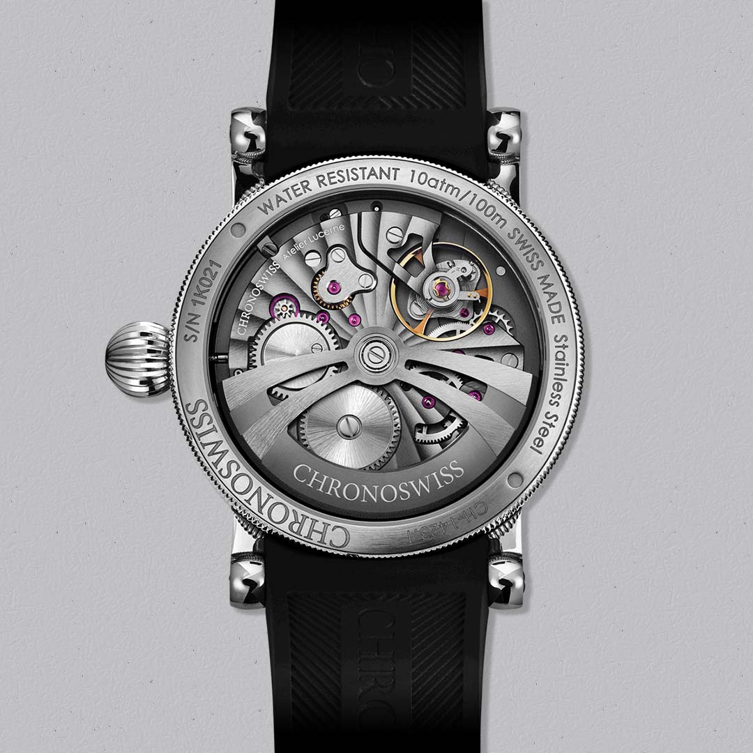 Discover the Chronoswiss Delphis Dune, a refined limited edition timepiece with hand enamel dial and manufacture movement.