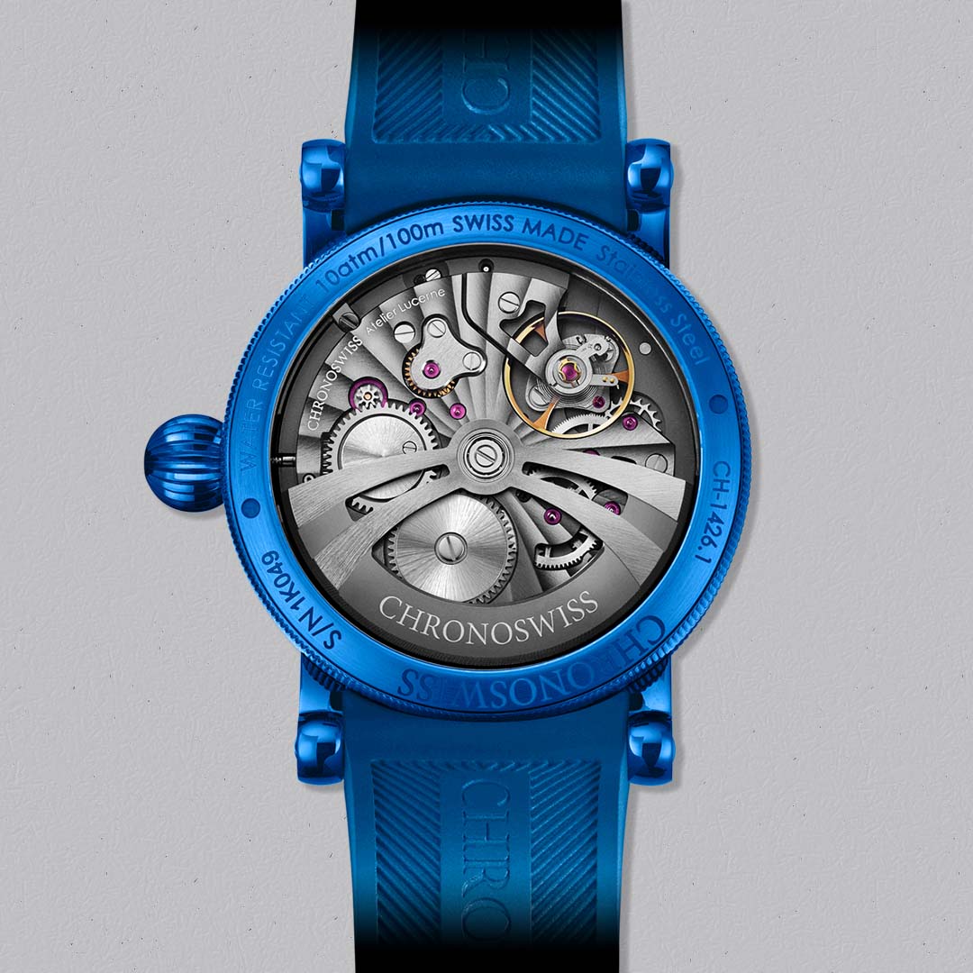 Discover the Chronoswiss Delphis Sub Zero, a refined limited edition mechanical watch with Delphis display.