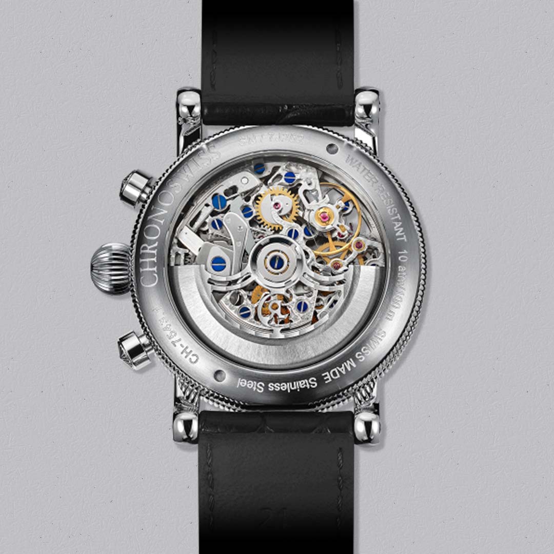 Discover the Chronoswiss Evolution Opus Chronograph, a modern skeleton chronograph rooted in the iconic 1995 Opus design.