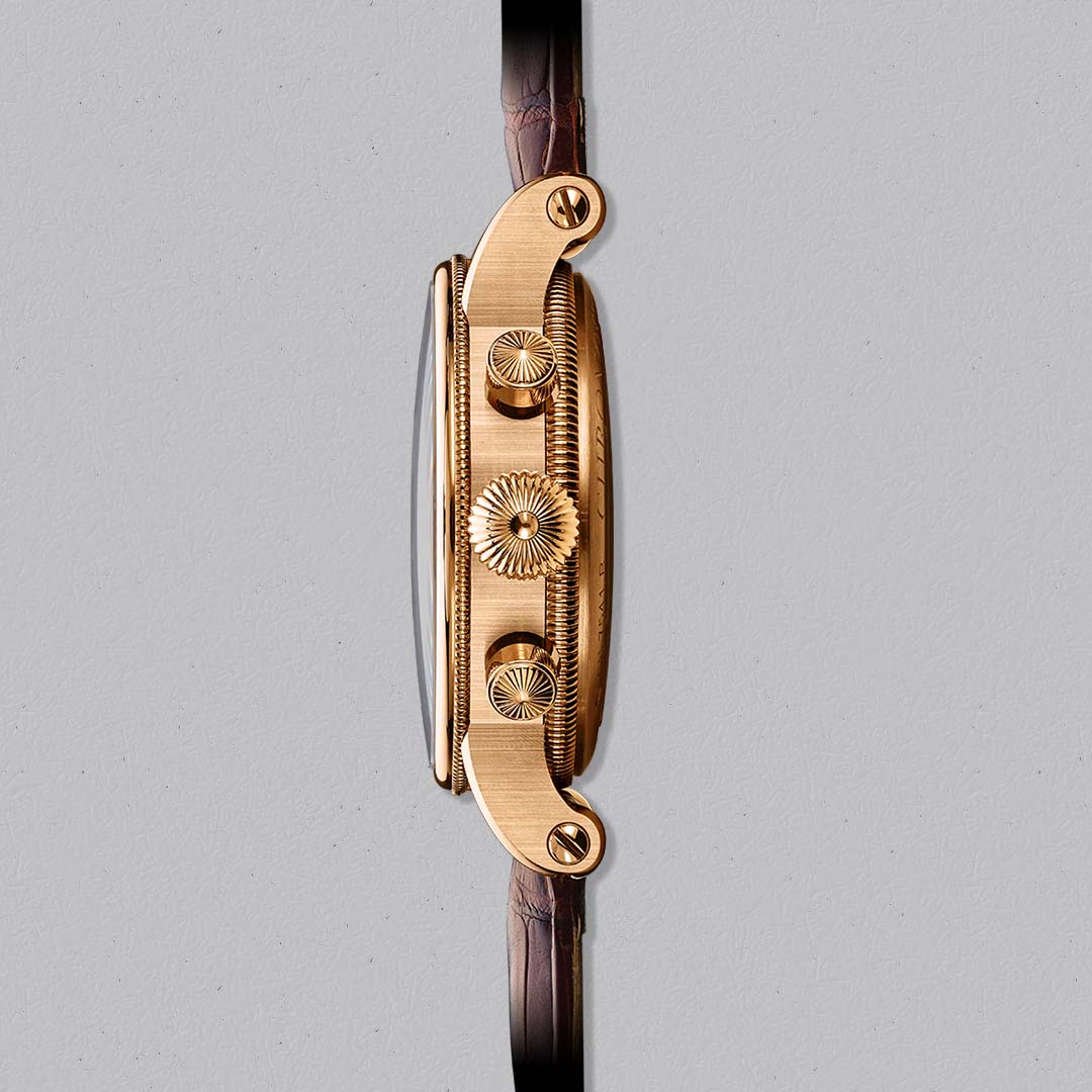 The Evolution Opus Chronograph Opus Gold by Chronoswiss pairs precious metal with open mechanical architecture.