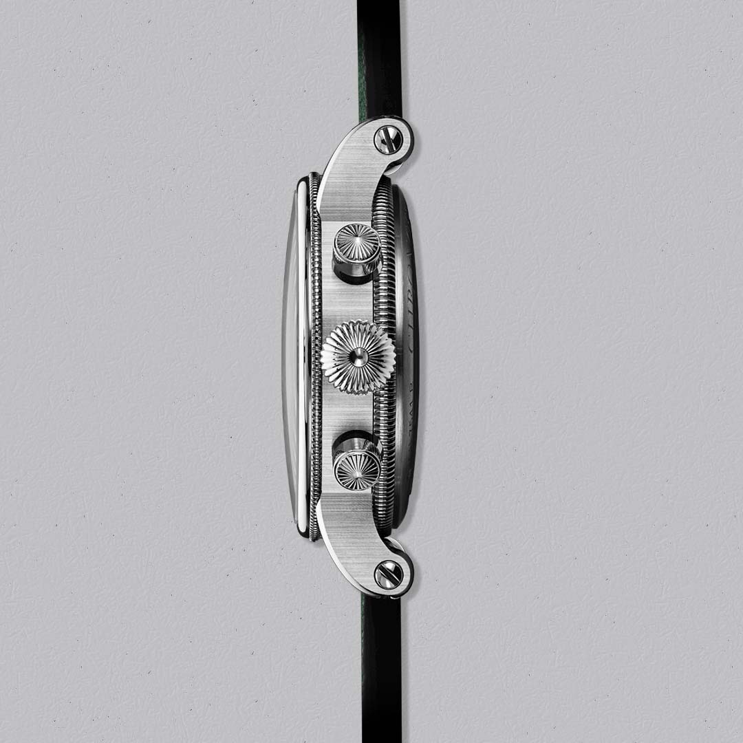 The Evolution Opus Chronograph Opus Titanium by Chronoswiss showcases open mechanics and contemporary titanium construction.