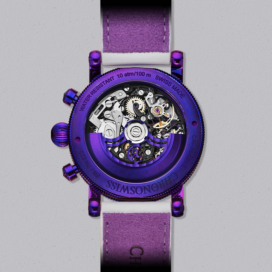 Discover the Chronoswiss Opus Purple Rain, a skeletonised automatic chronograph celebrating 30 years of an icon.