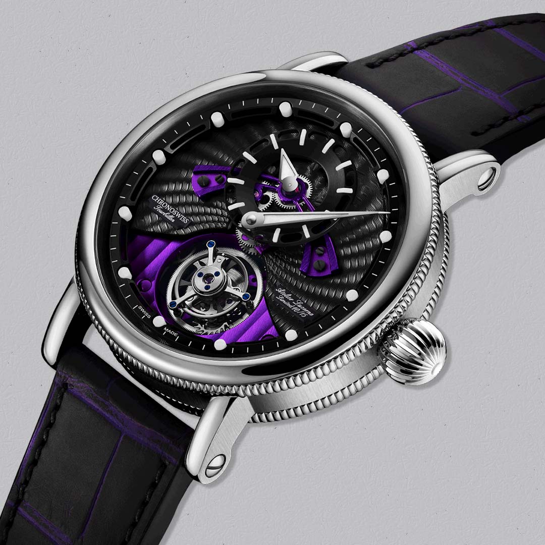 Shop the Chronoswiss Evolution Tourbillon Underworld at Swiss Gallery UK, a daring high horology statement.