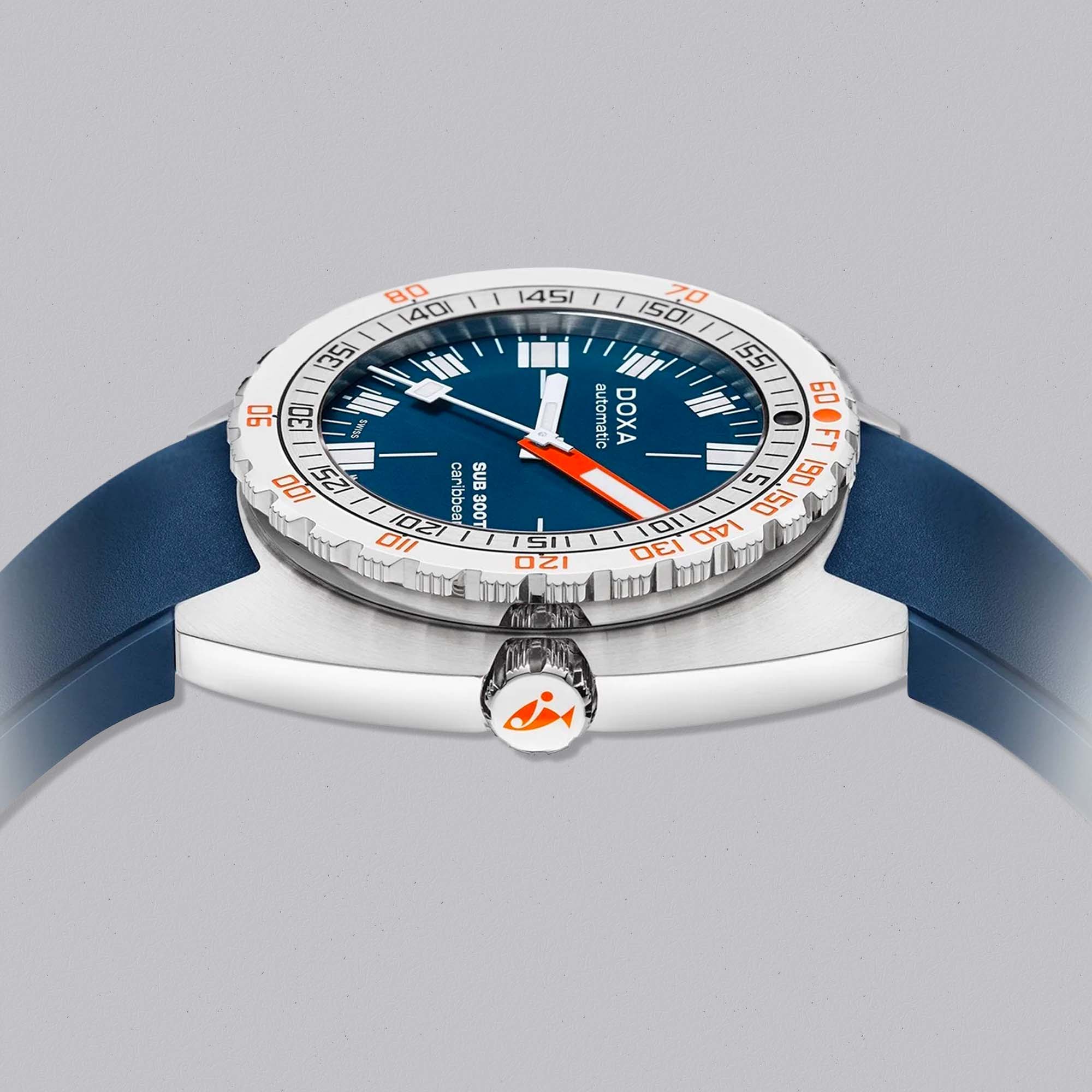 The Doxa SUB 300T Caribbean stands as a modern classic, blending vintage dive watch character with contemporary performance and Swiss mechanical precision.