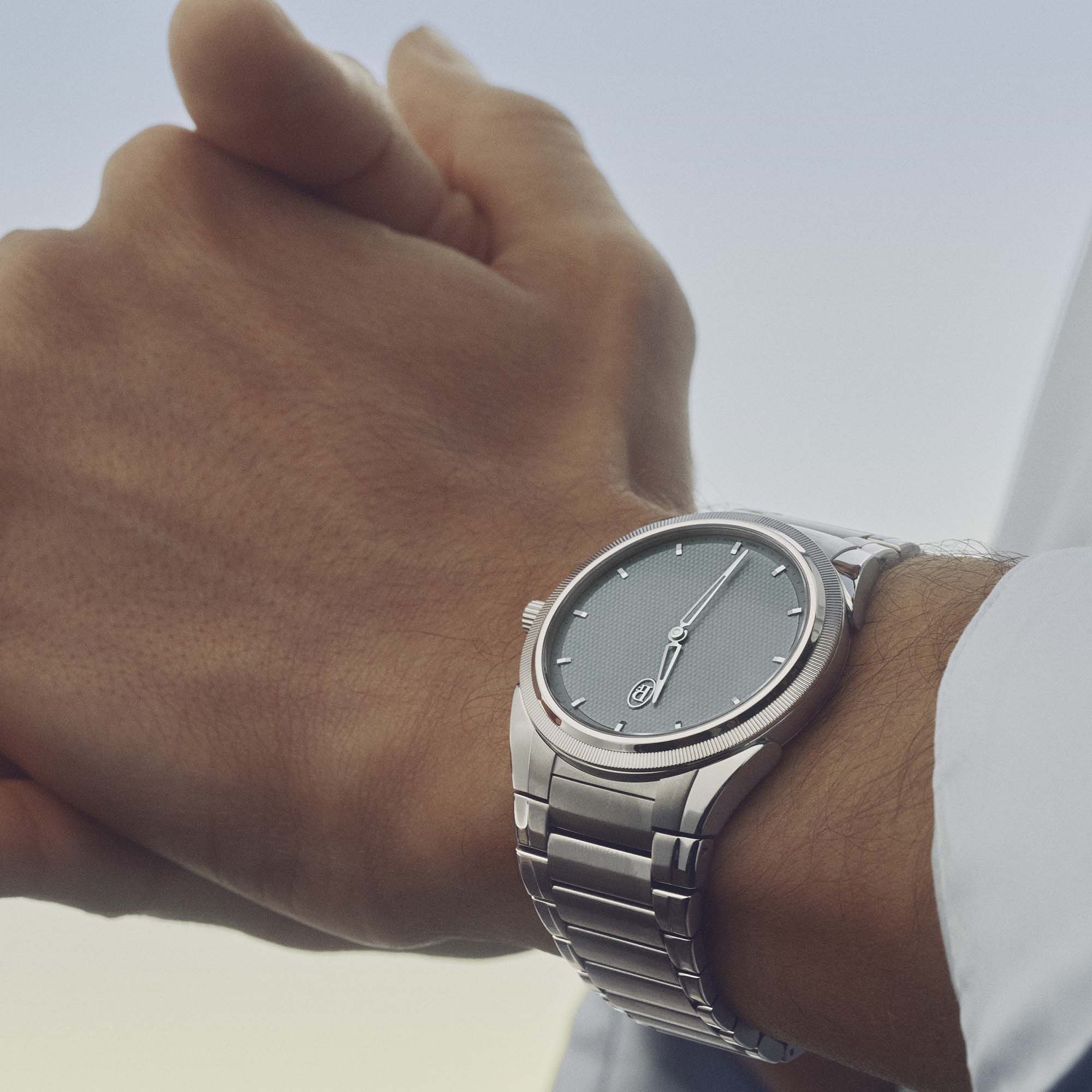 Discover the Tonda PF Micro-Rotor Agave Blue by Parmigiani Fleurier, featuring a hand guilloché dial, platinum knurled bezel, and ultra refined automatic micro rotor calibre.