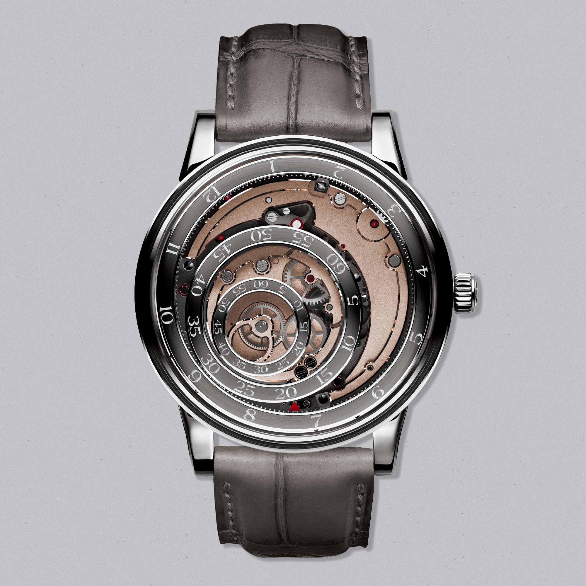 Discover the Trilobe Une Folle Journée Dune — a poetic timepiece where floating rings and architectural design redefine how time is read.