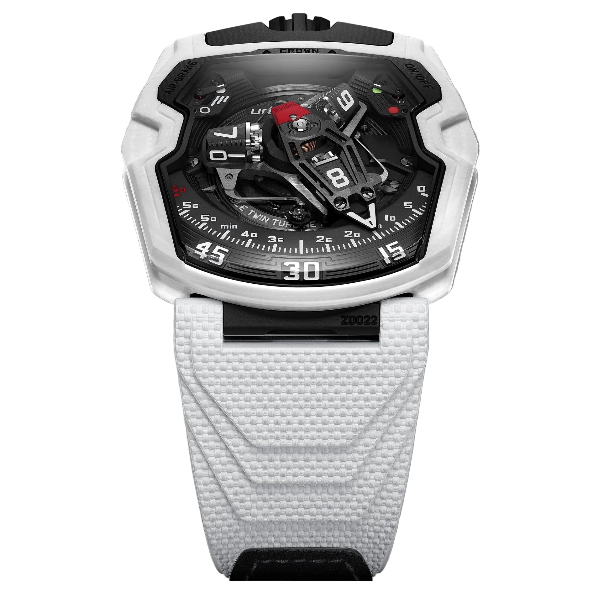 Discover the URWERK UR-230 Polaris with wandering hours, a retrograde display and a proprietary layered ceramic and fibreglass case developed exclusively for URWERK.