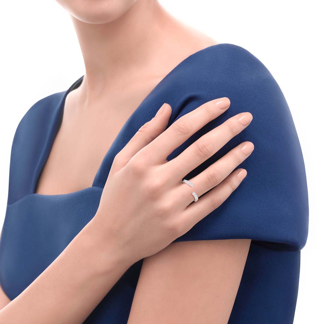 ANNIVERSARY MORE WHITE GOLD HALF ETERNITY